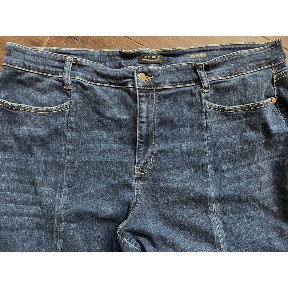 Judy Blue Womens Road Tripping High Rise Front Seam Skinny Jeans‎ JB82494DK 24W - Picture 4 of 7